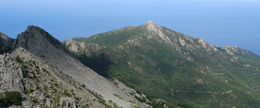 Blick vom Monte Capanne zum Monte Giove